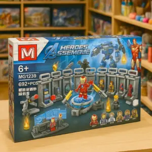 Set Didáctico Armable Heroes Assemble - Laboratorio Stark